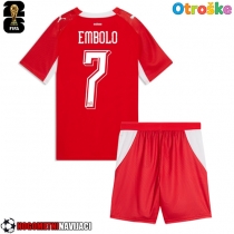 Otroške Nogometnih dresov Švica Breel Embolo #7 Domači SP 2026 Kratki rokavi (+ hlače)